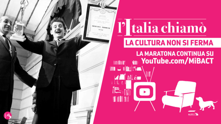 LA CULTURA NON SI FERMA: ALLA SCOPERTA DEL PORTALE DELLA CANZONE ITALIANA PER #IORESTOACASA SUL CANALE YOU TUBE DEL MiBACT