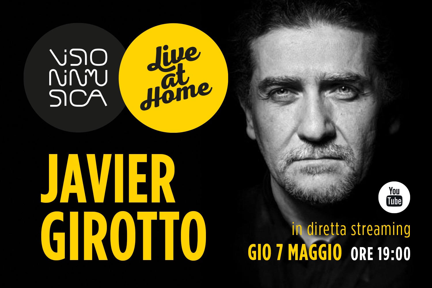 You are currently viewing VIM “Live at home”: JAVIER GIROTTO (7 maggio, ore 19:00)